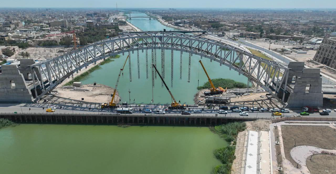 ذي قار: تنفيذ 91% من جسر الزيتون المعلق بكلفة تتجاوز 36 مليار دينار